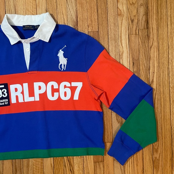 POLO RALPH LAUREN - Cropped Rugby Shirt - Picture 3 of 11